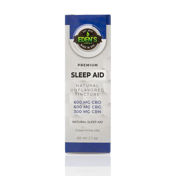 Edens Herbals Sleep Aid Oil with 600 mg CBD, 600 mg CBG, and 300 mg CBN 30 ml для покращення сну