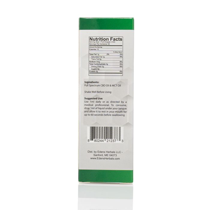 Edens Herbals Full Spectrum CBD Oil Tincture 1000 mg 30 ml олія КБД