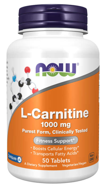 NOW Foods L-Carnitine 1000 mg 50 tab, л-карнітин