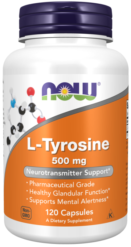 NOW Foods L-Tyrosine 500 mg 120 caps, л-тирозин