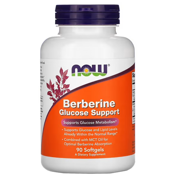 NOW Foods Berberine Glucose Support 90 softgels, берберин для підтримки рівня глюкози