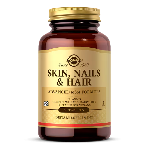 Solgar Skin, Nails & Hair 60 tabs, вітаміни для нігтів, шкіри і волосся