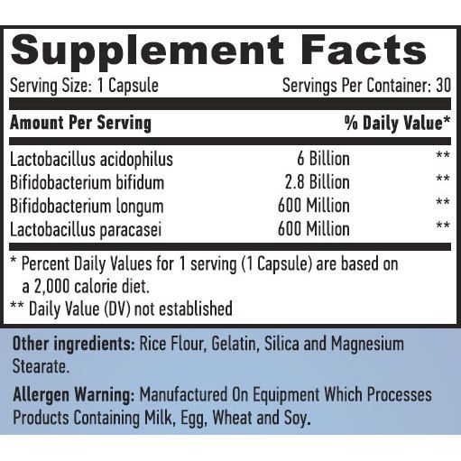 Haya Labs 10 Billion Acidophilus & Bifidus Probiotic Complex - 60 капс, комплекс пробіотиків для підтримки імунної системи та поліпшення травлення