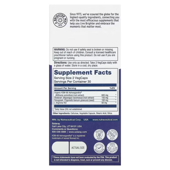 Solaray Her Life Stages Libido 60 vcaps, вітаміни для жіночого лібідо