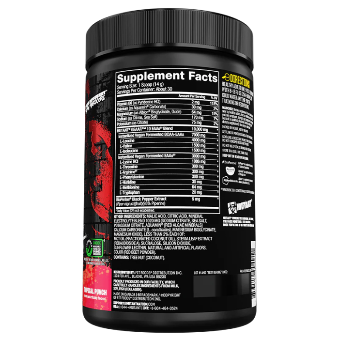 Mutant GEAAR Complete Essential Amino Acids 420 g, незамінні амінокислоти для спортсменів