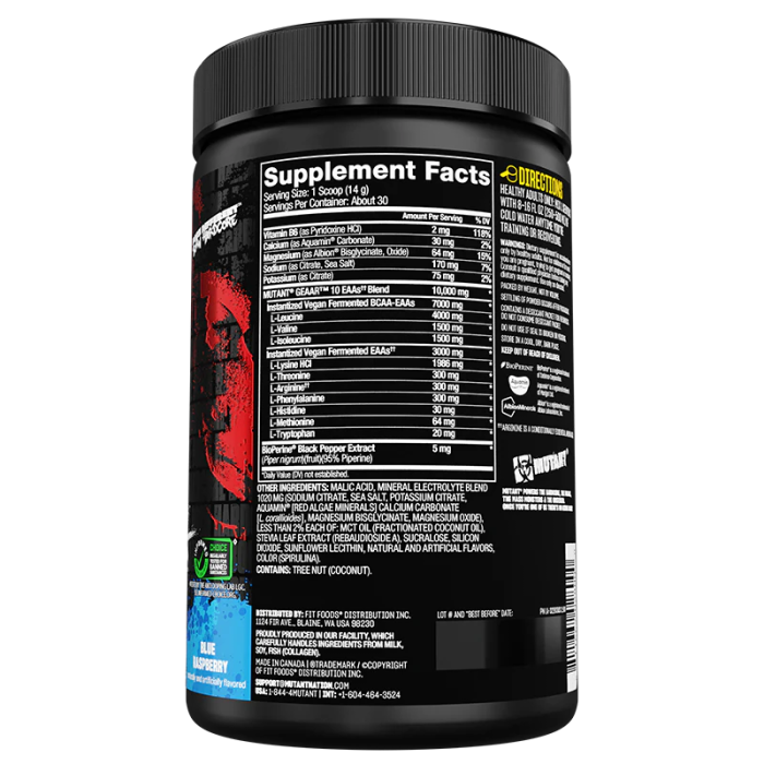 Mutant GEAAR Complete Essential Amino Acids 420 g, незамінні амінокислоти для спортсменів