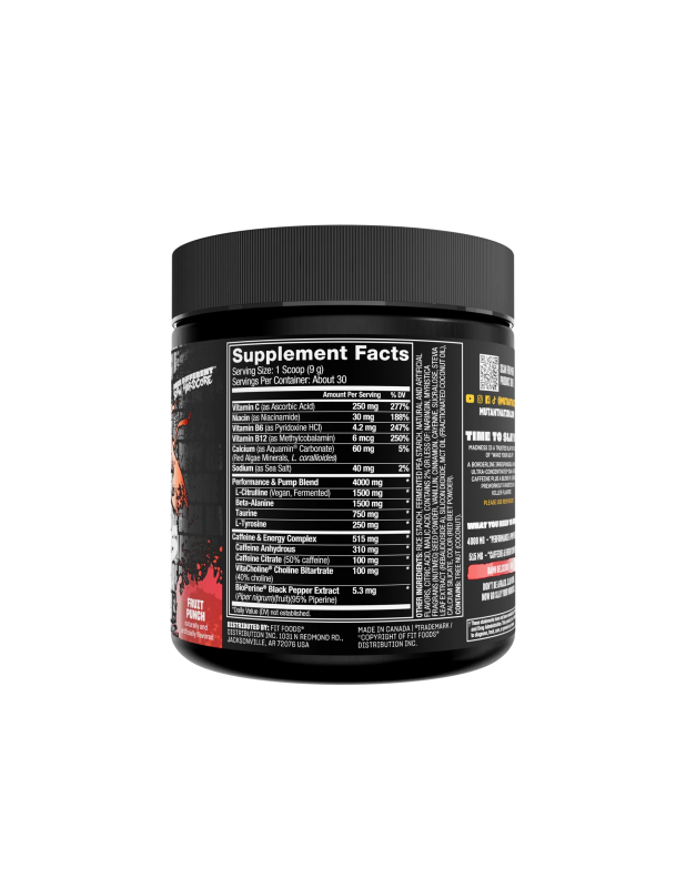 Mutant Madness Ultra-Concentrated Pre-Workout 270 g, ультраконцентрований передтренувальний комплекс