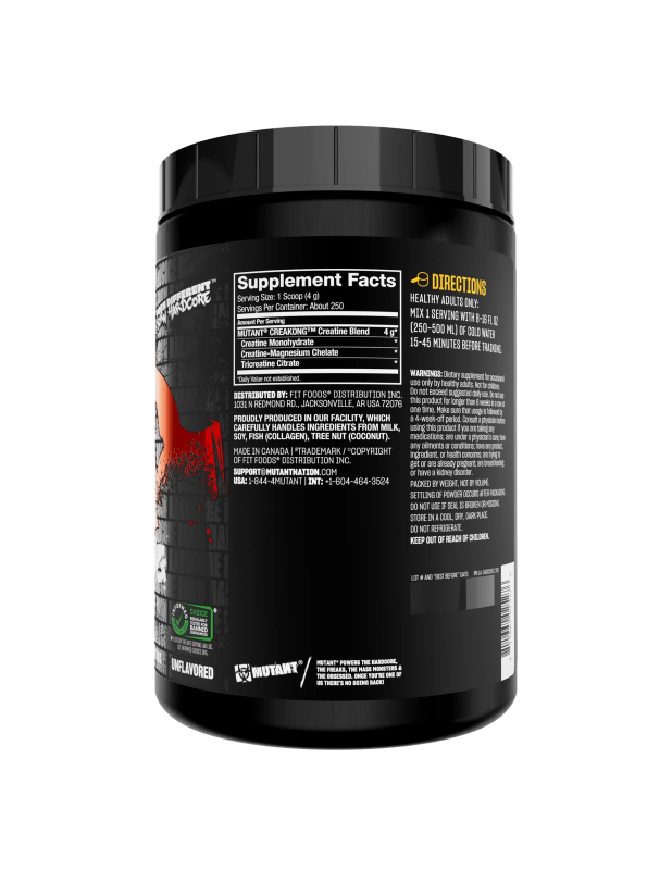 Mutant CreaKong Advanced Creatine Blend 300 g, креатиновий бленд для росту м’язів