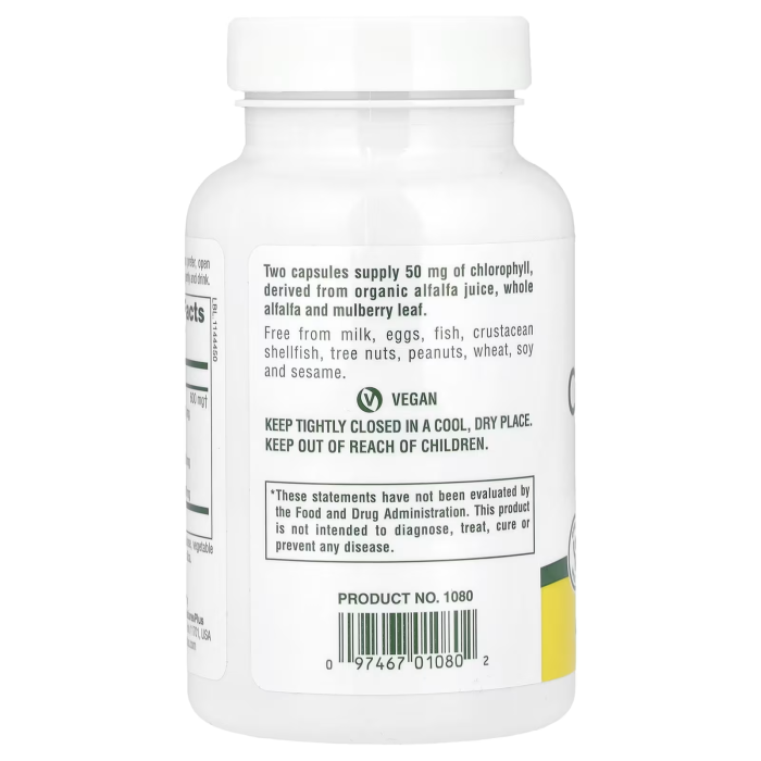 Nature's Plus Chlorophyll Complex 90 caps, комплекс хлорофілу в капсулах
