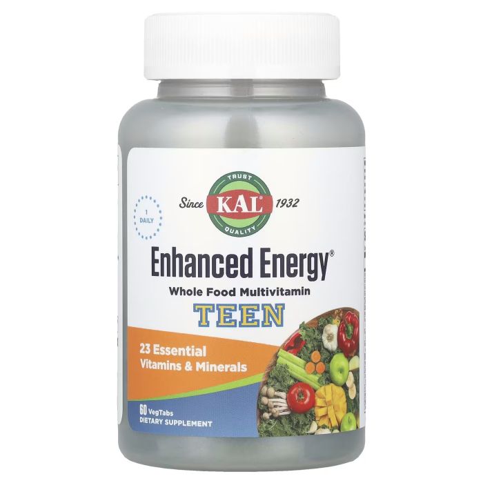 KAL, Enhanced Energy Teen 60 tab, підліткові мультивітаміни