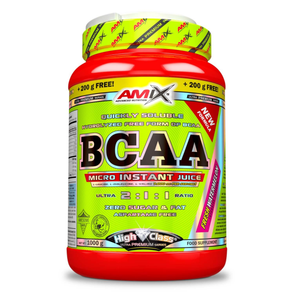AMIX BCAA Micro Instant Juice 800+200 gr, амінокислоти BCAA