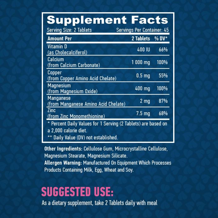 Haya Labs Calcium Magnesium & Zinc with Vitamin D - 90 таб., комплекс кальцій магній цинк з вітаміном Д3 