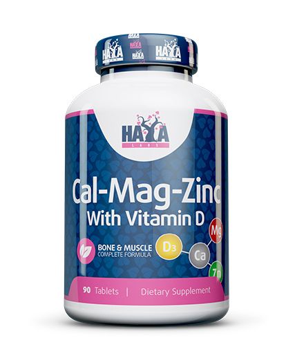 Haya Labs Calcium Magnesium & Zinc with Vitamin D - 90 таб., комплекс кальцій магній цинк з вітаміном Д3 