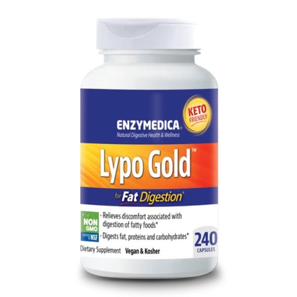 Enzymedica Lypo Gold 240 caps ферменти для розщеплення жирів