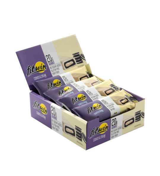 Fit-Win Protein bar 12х60g протеиновые батончики с начинкой без сахара