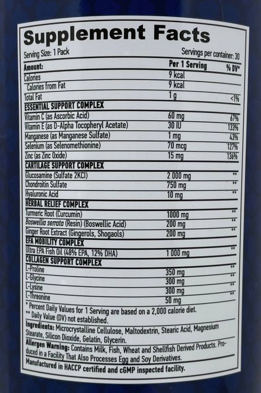 Haya Labs Joint Max 30 пак, комплекс для суглобів та зв'язок