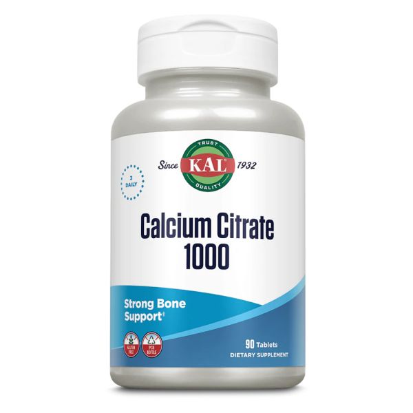 KAL Calcium Citrate 1000 mg 90 tabs кальций цитрат