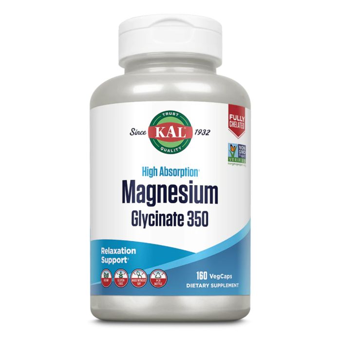 KAL Magnesium Glycinate 350 mg 160 veg caps магній гліцинат