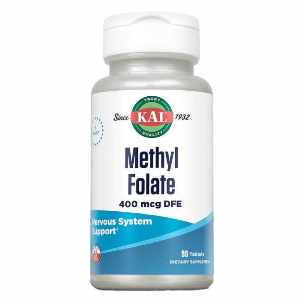 KAL Methyl Folate 400 mcg 90 tabs метилфолат, вітамін В9