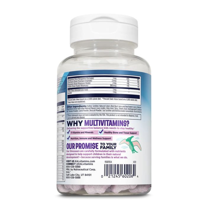 KAL MultiSaurus 60 Chewables Mixed Berry