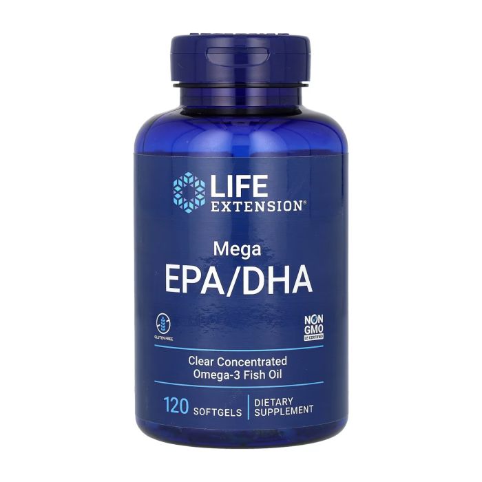 Life Extension Mega Omega-3 EPA/DHA 120 softgels омега 3, риб'ячий жир