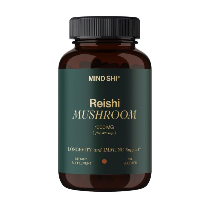 Mind Shi Reishi Mushroom 1000 mg - 60 veg caps, екстракт гриба рейші