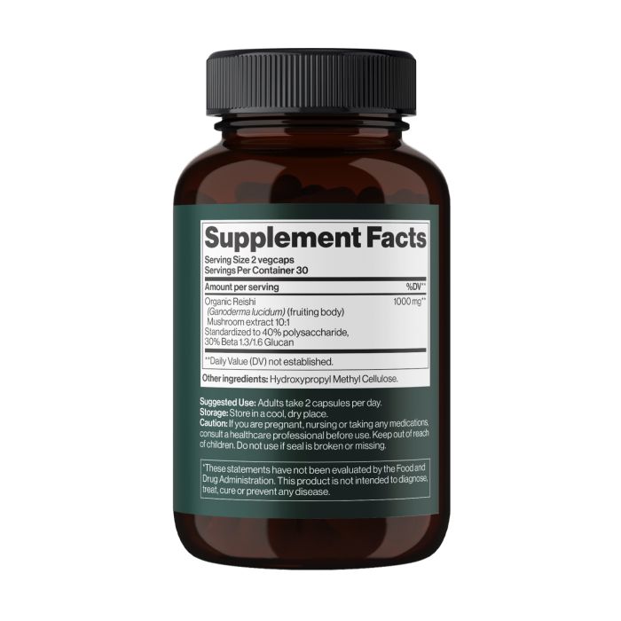 Mind Shi Reishi Mushroom 1000 mg - 60 veg caps, екстракт гриба рейші