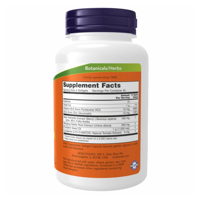 NOW Foods Prostate Support 90 sgels для здоров'я простати