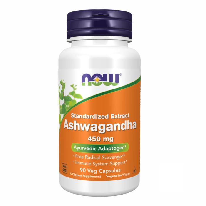 NOW Foods Ashwagandha 450 mg 90 vcaps экстракт ашваганди