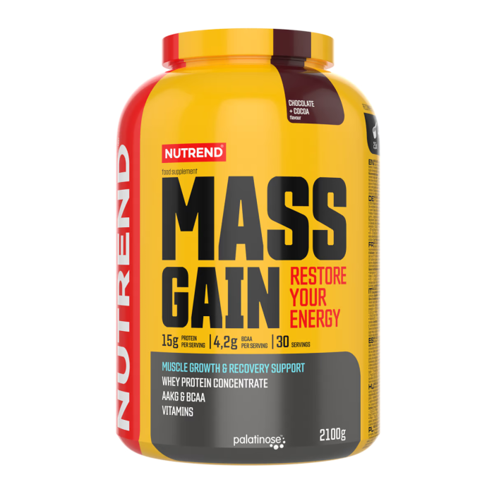 Nutrend Mass Gain 2100 gr, гейнер для набору маси та відновлення