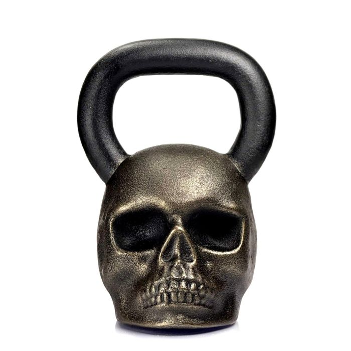 Гиря дизайнерська Skull бронзова