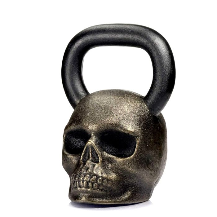 Гиря дизайнерська Skull бронзова