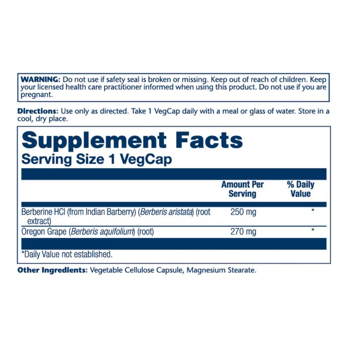 Solaray Berberine with Oregon Grape 60 vcaps берберін з орегонським виноградом