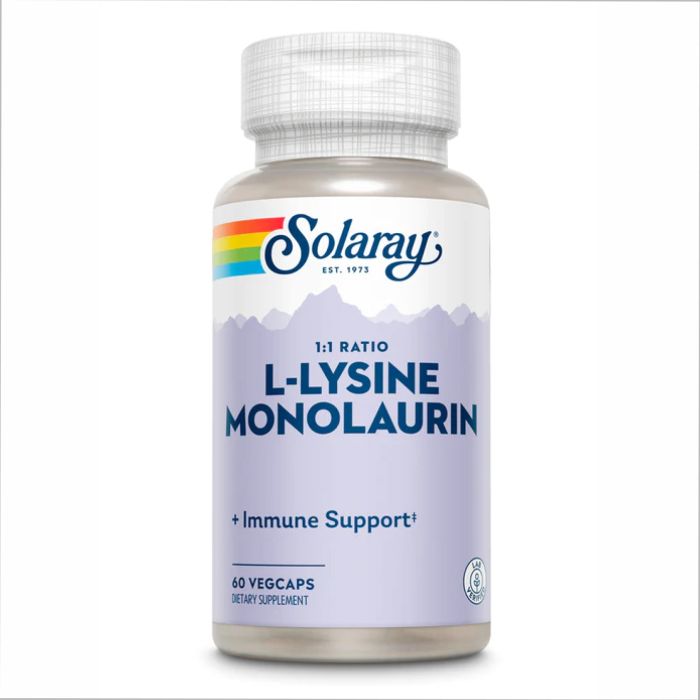 Solaray L-Lysine Monolaurin 1:1 60 vcaps л-лізин с монолауріном