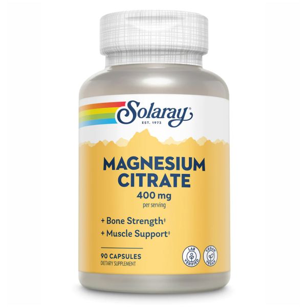 Solaray Magnesium Citrate 400mg 90 vcaps магній цитрат