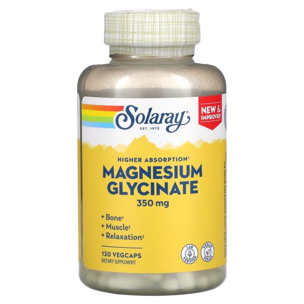 Solaray Magnesium Glycinate 350 mg 120 vcaps магній гліцинат