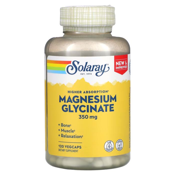 Solaray Magnesium Glycinate 350 mg 120 vcaps магній гліцинат