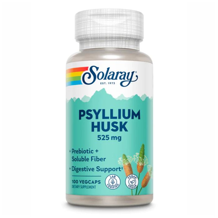 Solaray Psyllium Husk 525 mg 100 vcaps шелуха подорожника для пищеварения