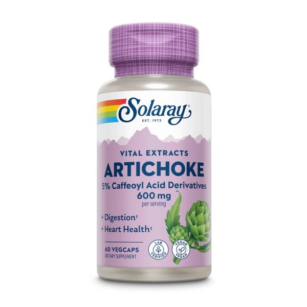 Solaray Artichoke 600 mg 60 капсул - екстракт артишоку для підтримки травлення