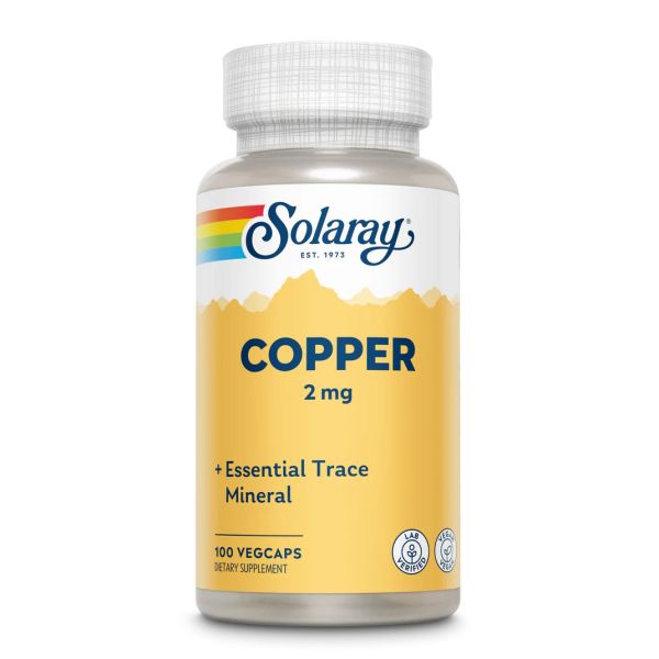 Solaray Copper 2 mg 100 капсул - мідь у формі бісгліцинату