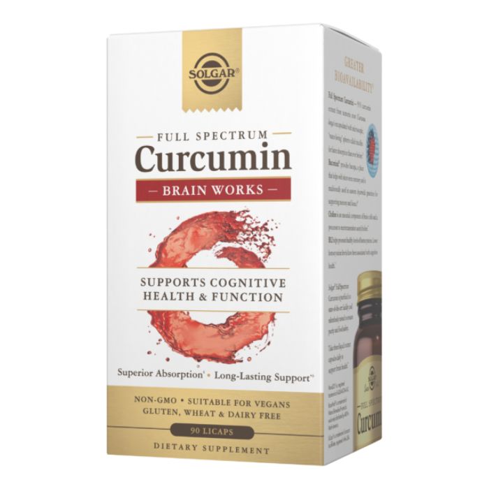 Solgar Full Spectrum Curcumin Brain Works - 90 Licaps куркумін