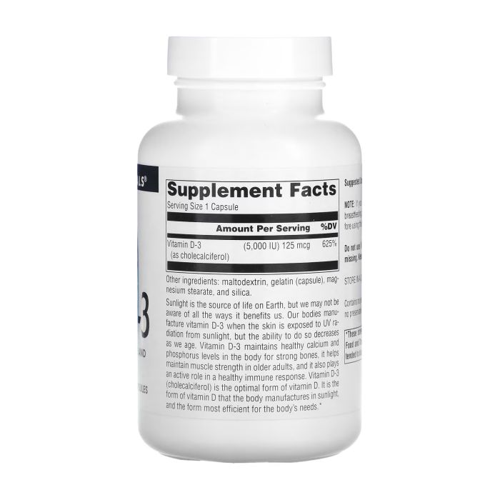 Source Naturals Vitamin D-3 5000 IU 240 caps витамин Д3 в капсулах