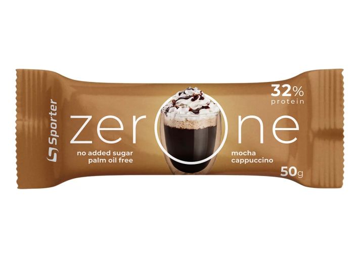 Sporter Zero One 50 г × 25 шт., протеїнові батончики 32% білка, без цукру