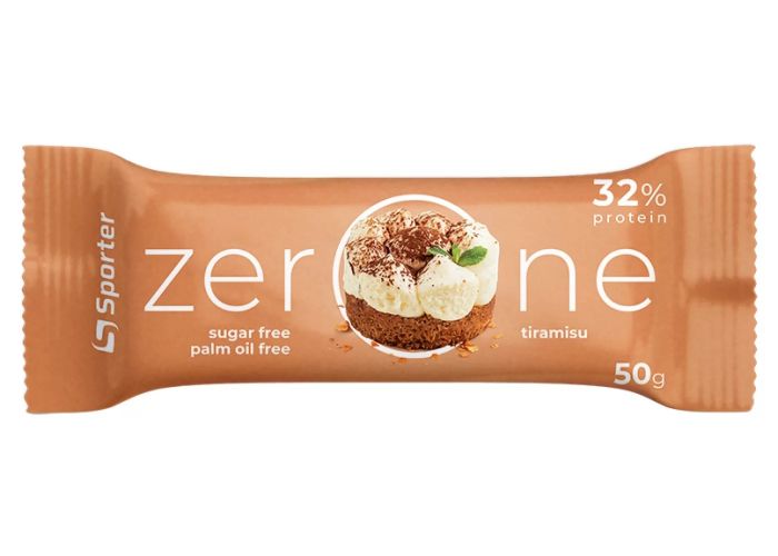 Sporter Zero One 50 г × 25 шт., протеїнові батончики 32% білка, без цукру