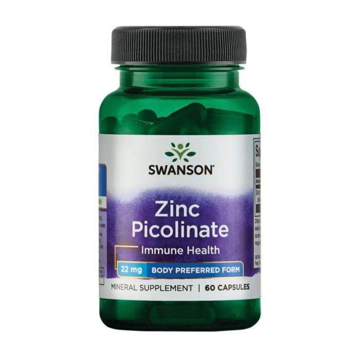 Swanson Zinc Picolinate 22 mg 60 caps цинк піколінат