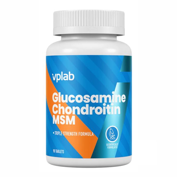 VPlab Glucosamine Chondroitin MSM - 90 tabs глюкозамин, хондроитин, МСМ комплекс