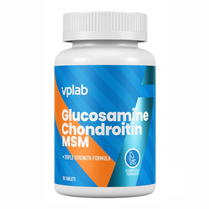 VPlab Glucosamine Chondroitin MSM - 90 tabs глюкозамин, хондроитин, МСМ комплекс