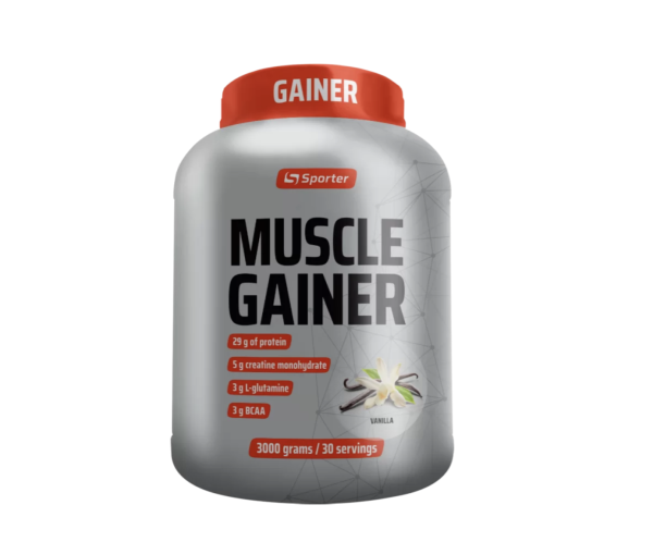 Sporter Muscle Gainer 3 кг, гейнер для набору маси