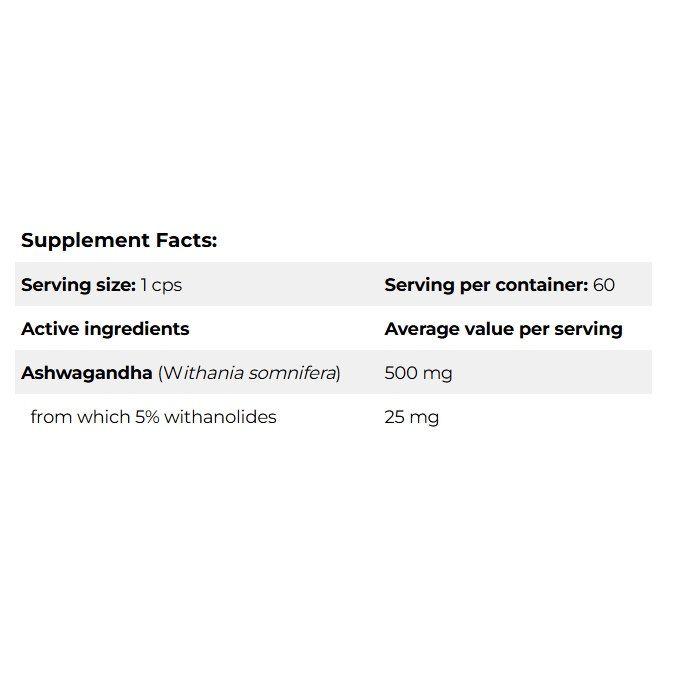 Amix GreenDay ProVegan Ashwagandha KSM-66 60 veg caps, ашваганда для підвищення рівня енергії