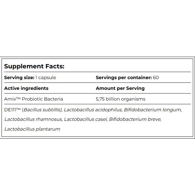 Amix GreenDay ProVegan Probio Forte 60 веган капс, пробіотики для підтримки травної системи та зміцнення імунітету